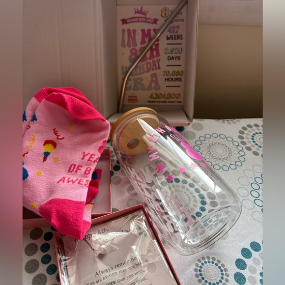 NIB- Fun Pink Happy Birthday 
Gift Set for Girls 
8 Birthday Gift Set - Picture 10 of 14